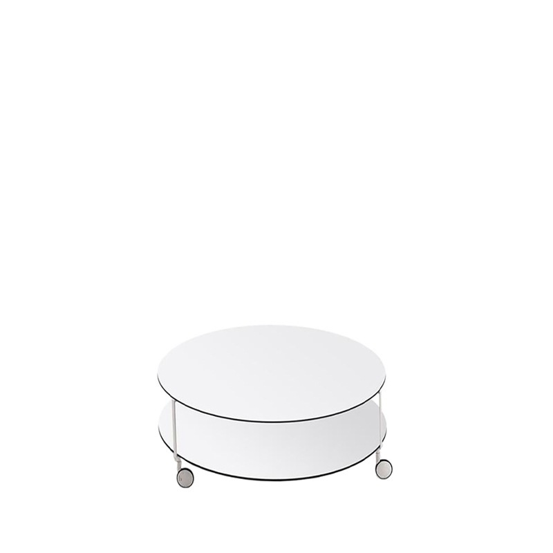 Zanotta GIRÒ Couchtisch mit Rollen Ø 75 cm