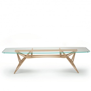 Zanotta REALE CM Tisch Kristallglas